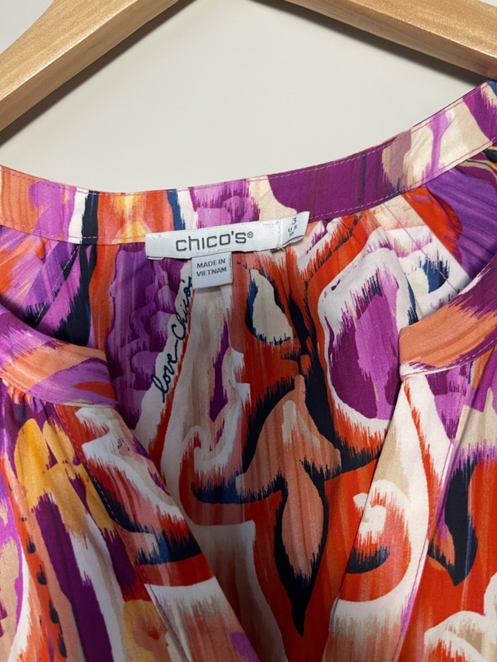 Chico’s | 40th Anniversary Tiered Midi Dress Puff Sleeve Poplin Pima Cotton 16 - Picture 5 of 7